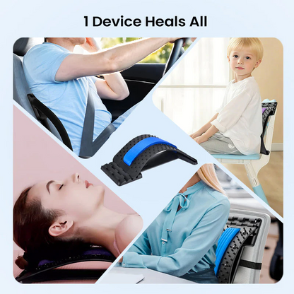 💐 SONDERANGEBOT – 50 % Rabatt! Hochwertiger magnetischer Lendenwirbelstrecker – sanfte Akupunkturmassage, atmungsaktiver Stoff