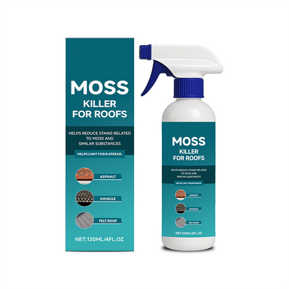 🌧️🏠 50% RABATT! Moos- und Algenreiniger-Spray für verschiedene Dachflächen – Aufsprühen, abspülen und strahlend sauber! Schonend zu Pflanzen, für ein sauberes Dach in wenigen Minuten. ✨