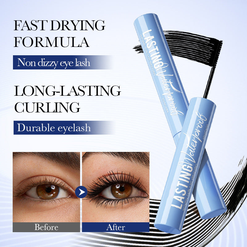 ✨2 zum Preis von 1✨24h langhaltende wasserfeste Mascara – Schnelltrocknend für gekräuselte, verlängerte Wimpern ohne Klumpen