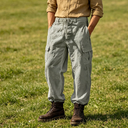 🔥Solange der Vorrat reicht 49 % Rabatt!🎉Lässiger Komfort: Cargo-Hose aus Baumwolle & Leinen 🌿✨