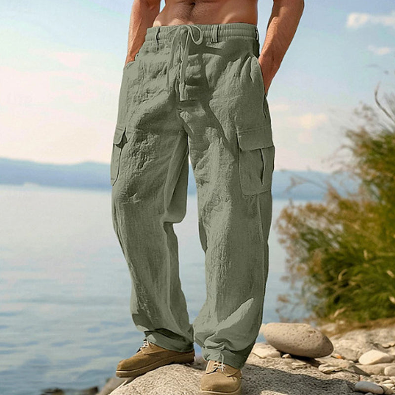 🔥Solange der Vorrat reicht 49 % Rabatt!🎉Lässiger Komfort: Cargo-Hose aus Baumwolle & Leinen 🌿✨