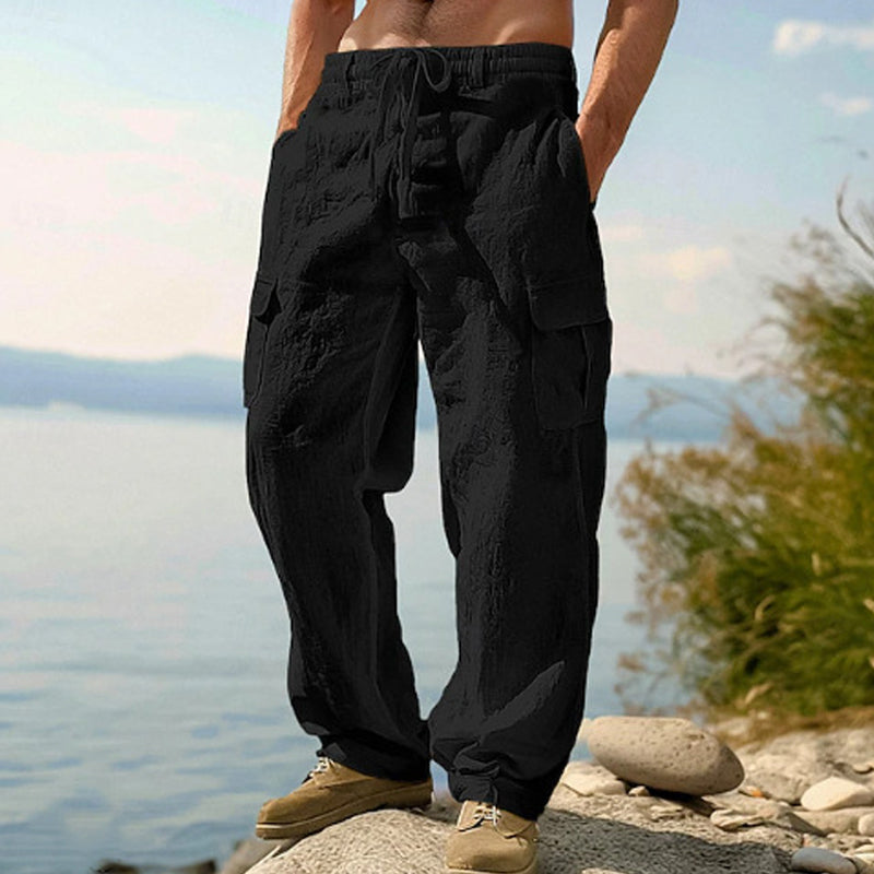 🔥Solange der Vorrat reicht 49 % Rabatt!🎉Lässiger Komfort: Cargo-Hose aus Baumwolle & Leinen 🌿✨