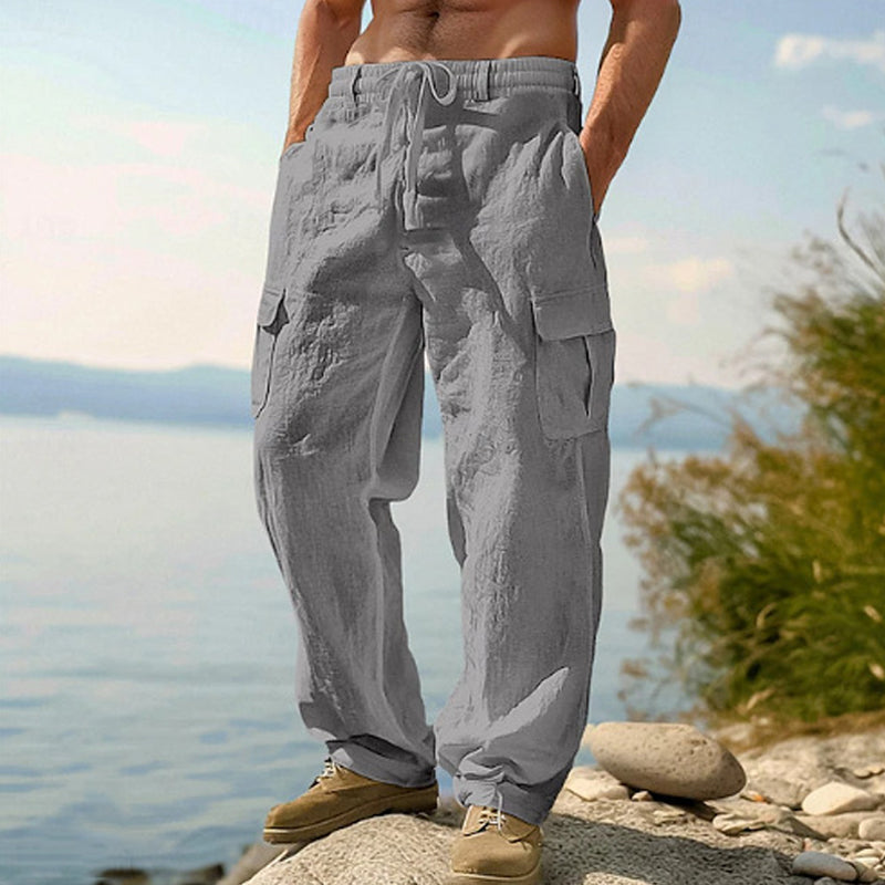 🔥Solange der Vorrat reicht 49 % Rabatt!🎉Lässiger Komfort: Cargo-Hose aus Baumwolle & Leinen 🌿✨