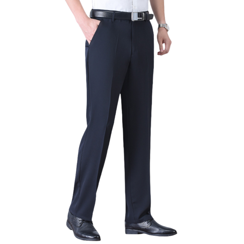 Herren Anzughose aus kühlender Eisseide – schnelltrocknend, atmungsaktiv & knitterarm – ideal für Büro, Reisen & warme Tage👖💼