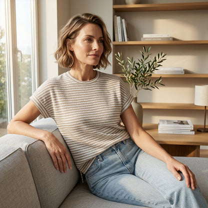 🌞 Sommerneuheiten – Jetzt bis zu 50% sparen! 💰Damen Freizeit-T-Shirt mit kurzen Ärmeln & Rundhalsausschnitt – bequem, atmungsaktiv & vielseitig