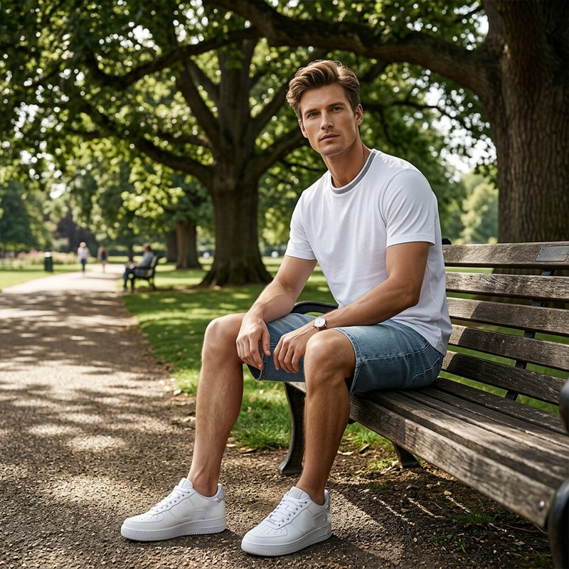 Herren Denim-Shorts mit lässiger, lockere Passform – bequem, strapazierfähig & vielseitig – ideal für Sommer & Freizeit