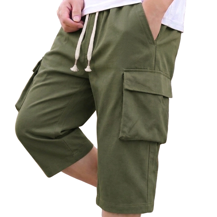 ⌛ Nur noch 1 Woche – 50 % auf alles + kostenloser Versand! ⏰Herren Cargo-Capri-Shorts mit Kordelzug – bequem, vielseitig & strapazierfähig