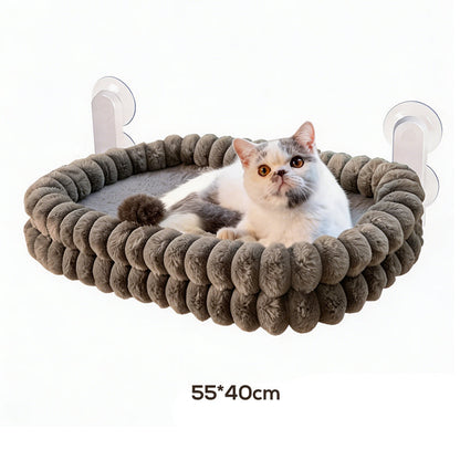 🐱 TIJDELIJK 50% KORTING! 🪟 Opvouwbare kattenhangmat voor het raam met zuignappen – ruimtebesparend, knus, veilig ✨