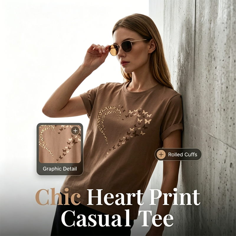 👚 50% RABATT! ✨ Lässiges Damen-Oberteil mit Kurzarm und Print – Bunter Look, weicher Stoff & perfekt für Sommer, Strand oder Freizeit – leicht kombinierbar 🌸