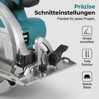 ⚡ 50% RABATT! 🛠️ Hochgeschwindigkeits-Akku-Kreissäge mit bürstenlosem Motor – Leistungsstark, kabellos & präzise – Ideal für Holz, DIY-Projekte oder Baustelle – saubere Schnitte ohne störendes Kabel 🔋