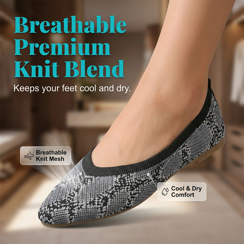 🌞NEU: Sommerkollektion mit bis zu 50% Rabatt 🛍️Damen Leopardenmuster-Schuhe – spitz zulaufend, flacher Absatz