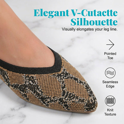🌞NEU: Sommerkollektion mit bis zu 50% Rabatt 🛍️Damen Leopardenmuster-Schuhe – spitz zulaufend, flacher Absatz