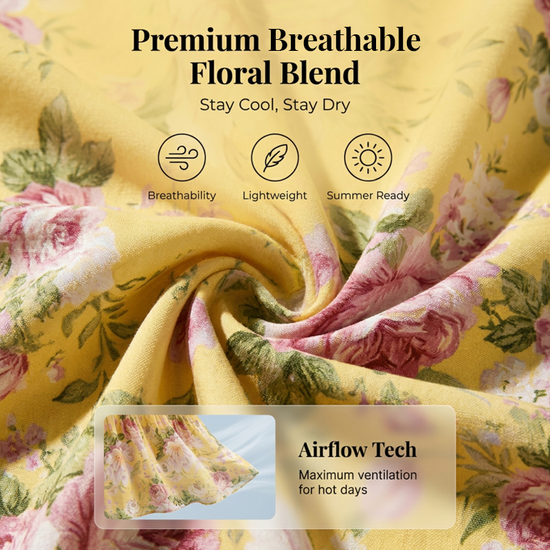 🌞NEU: Sommerkollektion mit bis zu 50% Rabatt 🛍️Sommerliches Maxikleid mit Blumenmuster, schulterfrei und mit Rüschen