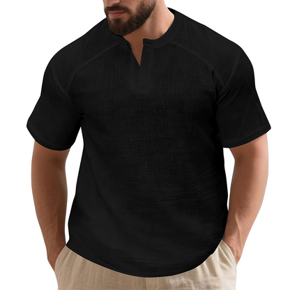 ✨🩳 Einfarbiges Kurzarm-T-Shirt für Herren 👔