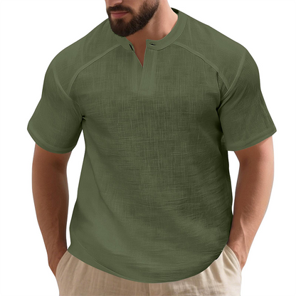 ✨🩳 Einfarbiges Kurzarm-T-Shirt für Herren 👔