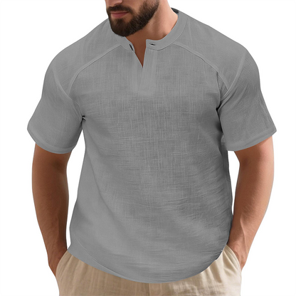 ✨🩳 Einfarbiges Kurzarm-T-Shirt für Herren 👔