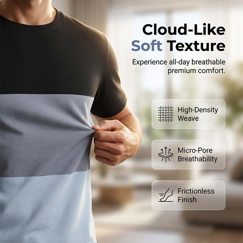 📢📢Letzter Tag – 50 % Rabatt!! ⏰2-teiliges Set aus T-Shirt und Shorts für Herren im Color-Block-Design