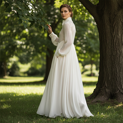 👗 NU 50% RABATT HALVA PRISET ✨ Elegantes plissiertes Maxikleid 🌸