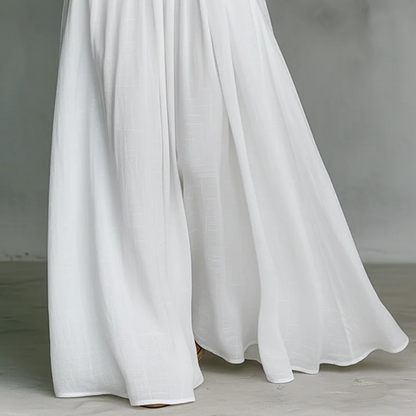 👗 NU 50% RABATT HALVA PRISET ✨ Elegantes plissiertes Maxikleid 🌸