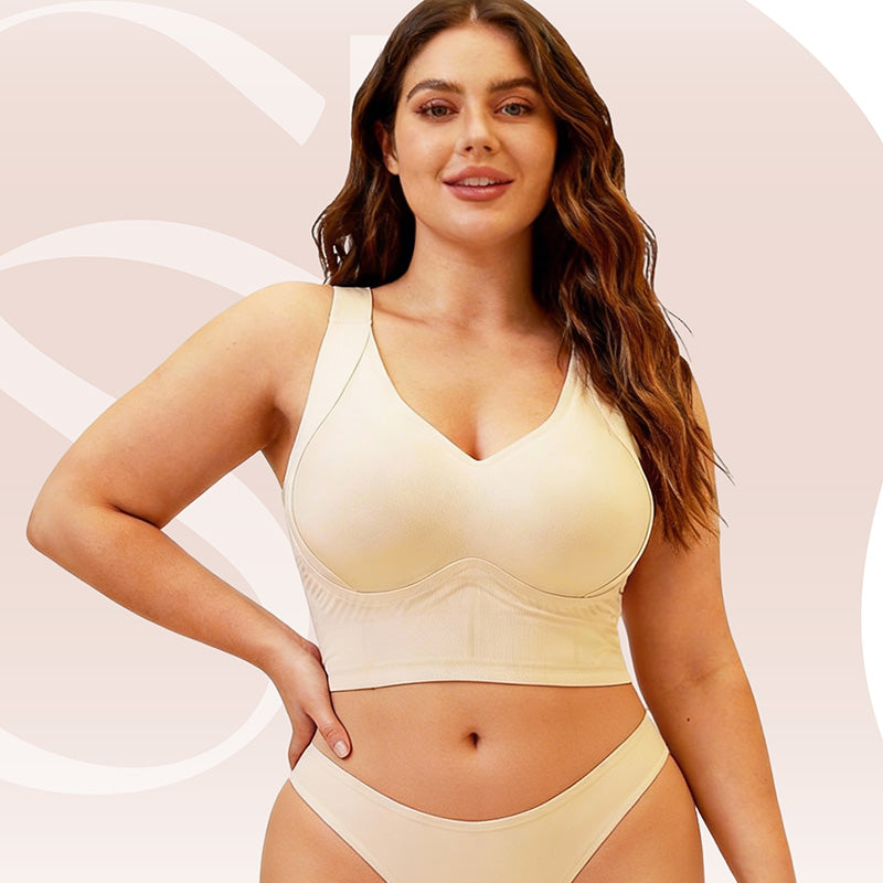 👙 BEFRISTET 40% RABATT! ✨ Nahtloser Push-up-BH – W-Stütze, 3cm Träger, 7-Reihen 👌