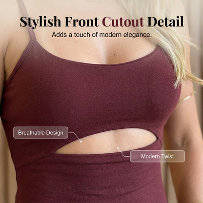 🎁Neuwaren 50% Rabatt💥🖤Ärmelloser Jumpsuit✨Cut-out Design｜Weites Bein｜Rückseite zum Binden