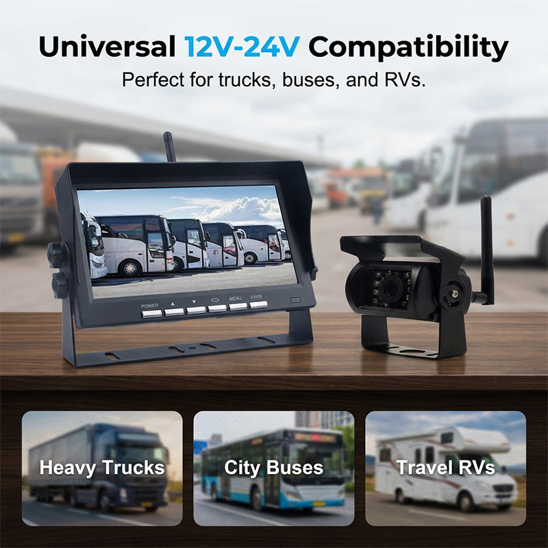 📺 LIMITIERTES ANGEBOT 50% RABATT! ✨ 7-Zoll Rückfahrkamera Set – Wireless, HD, Universal 🚐