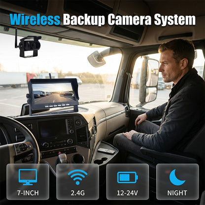 📺 LIMITIERTES ANGEBOT 50% RABATT! ✨ 7-Zoll Rückfahrkamera Set – Wireless, HD, Universal 🚐