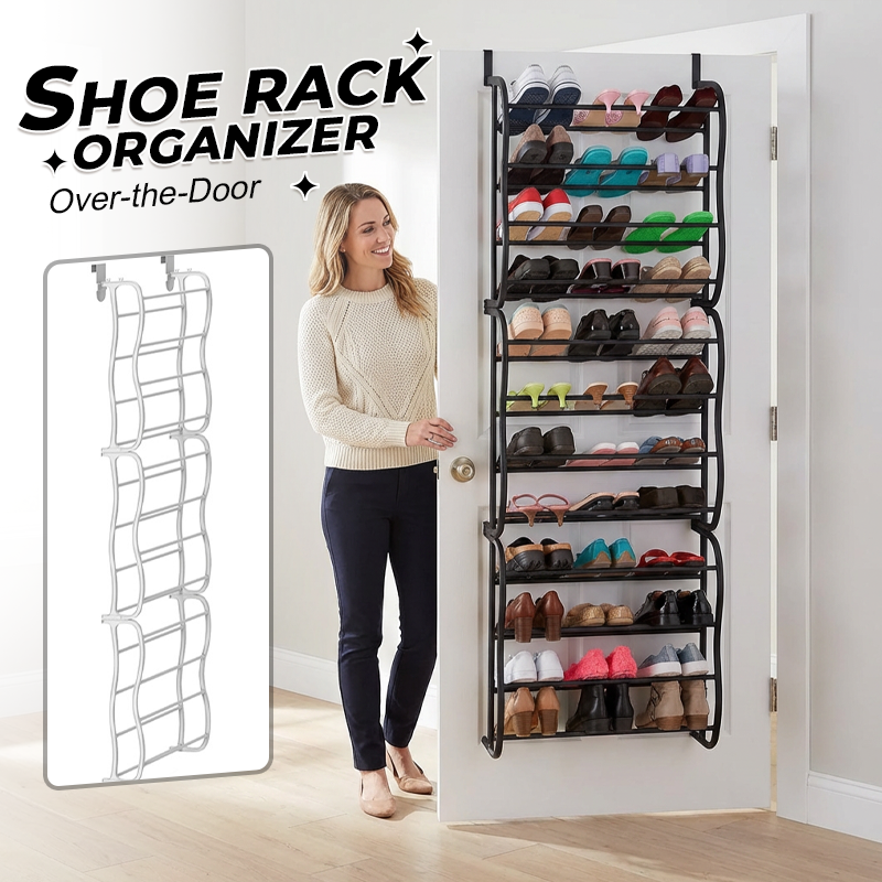 👟 Schuhregal zum Aufhängen an der Tür – 24 Fächer & werkzeuglose Montage – Passend für Standardtüren, Platz für bis zu 24 Paar Schuhe – ideal für den Eingangsbereich oder den Kleiderschrank 🚪✨