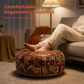🏠🔥【50% Korting】2-in-1 Opbergpoef | Zelf te Vullen | Bohemian Design✨