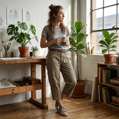 👖 Lässige Cargo-Caprihosen für Damen – bequeme 3/4-Hosen mit vielen Taschen, perfekt für Alltag, Reisen & Sommer ☀️