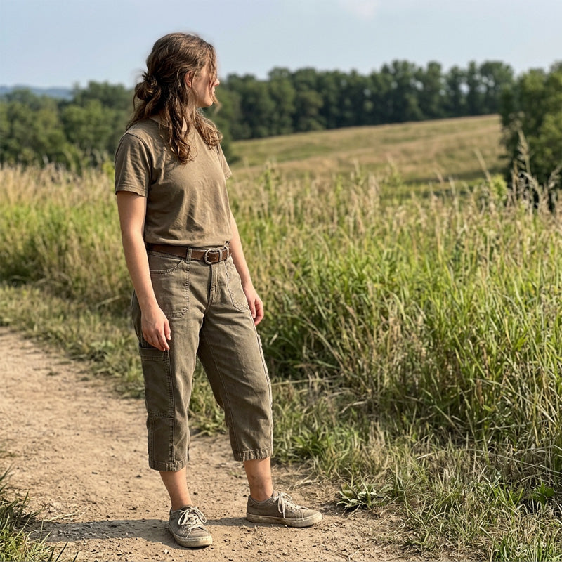 👖 Lässige Cargo-Caprihosen für Damen – bequeme 3/4-Hosen mit vielen Taschen, perfekt für Alltag, Reisen & Sommer ☀️
