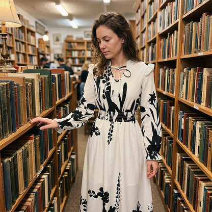 📢📢50% RABATT!! ⏰Elegantes Maxikleid mit Blumenmuster für Damen