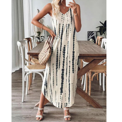 👗Women's Elegant Sleeveless V-Neck Maxi Dress✨