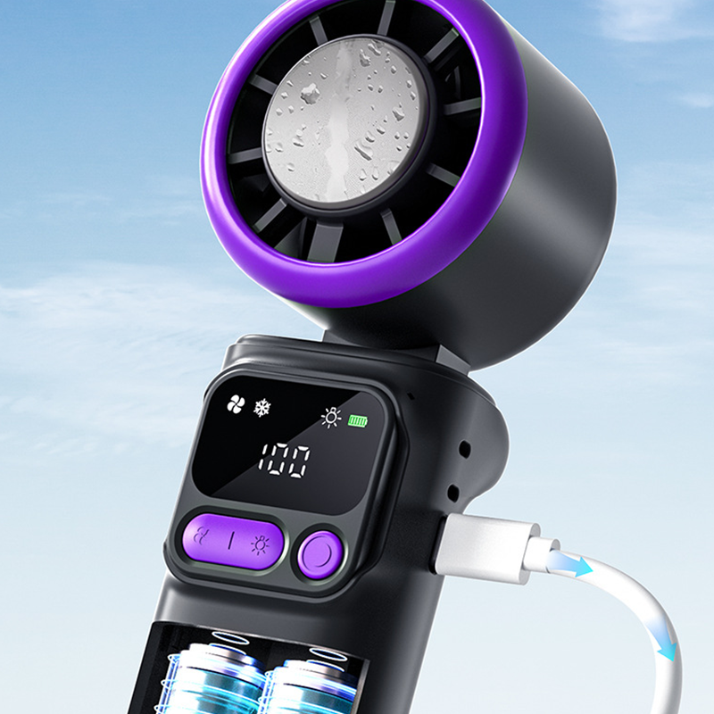 ❄️ Tragbarer Klima-Ventilator – mit Kühlpad für erfrischende Kälte, 3 Geschwindigkeitsstufen & wiederaufladbarer Akku, perfekt für Camping & Strand🌬️