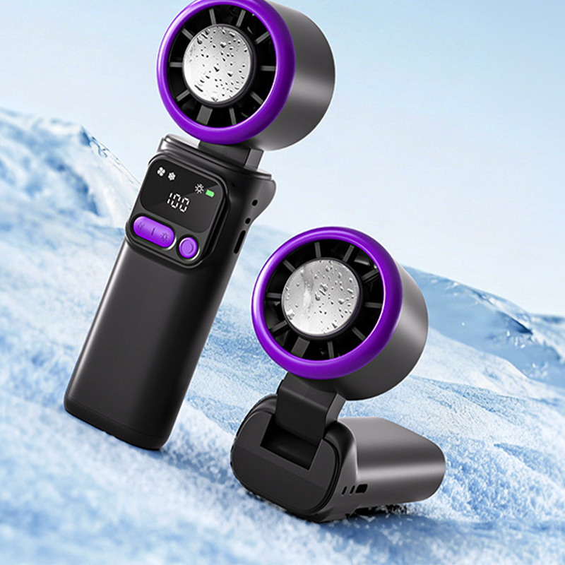 ❄️ Tragbarer Klima-Ventilator – mit Kühlpad für erfrischende Kälte, 3 Geschwindigkeitsstufen & wiederaufladbarer Akku, perfekt für Camping & Strand🌬️
