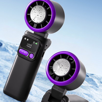 ❄️ Tragbarer Klima-Ventilator – mit Kühlpad für erfrischende Kälte, 3 Geschwindigkeitsstufen & wiederaufladbarer Akku, perfekt für Camping & Strand🌬️
