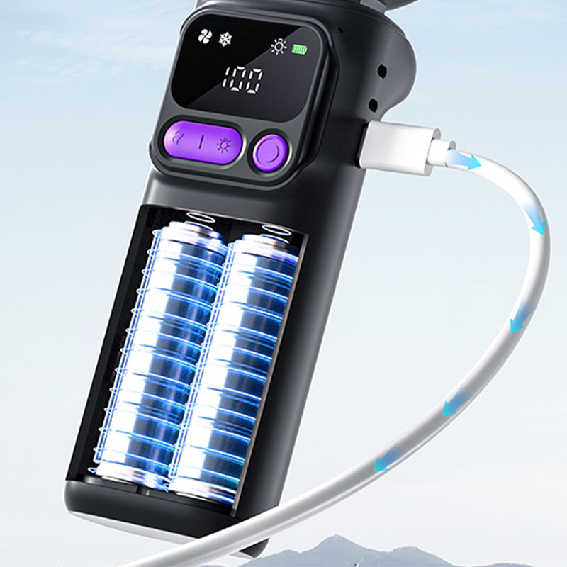 ❄️ Tragbarer Klima-Ventilator – mit Kühlpad für erfrischende Kälte, 3 Geschwindigkeitsstufen & wiederaufladbarer Akku, perfekt für Camping & Strand🌬️