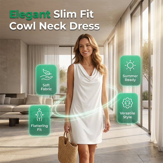 🌸 Elegante slim fit jurk met col 👗