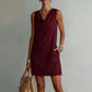 🌸 Elegante slim fit jurk met col 👗