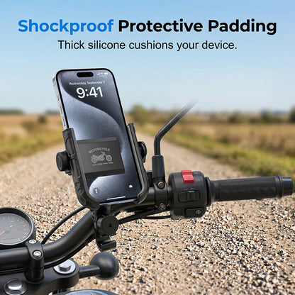 🚴‍♂️ Fiets Telefoonhouder met SecureLock  | Schokbestendig & Snel Losneembaar ✨