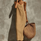 Casual effen slipdress voor dames
