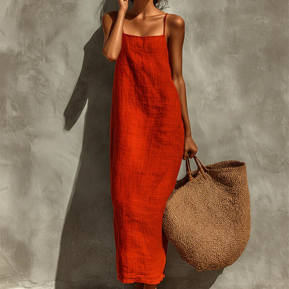 Casual effen slipdress voor dames