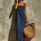 Casual effen slipdress voor dames