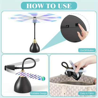 🌀 50% OFF! Smart Fly Repellent Fan – USB/battery powered, silent, portable – bug-free zone anywhere. 🏡✅