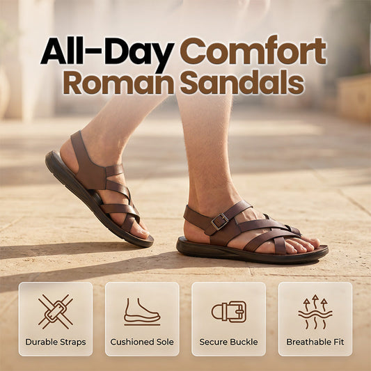 ⏳Limited-time 50% off⏰Men Roman Sandals Summer Casual Soft Sole Beach Shoes