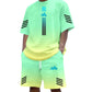 👕 Men's Summer T-Shirt & Shorts Two-Piece Set – Gradient Design & Breathable Fabric ☀️