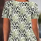 💞 Women's Casual Printed Round Neck Short Sleeve Top – Effortless Everyday Elegance 🌸