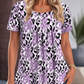 💞 Women's Casual Printed Round Neck Short Sleeve Top – Effortless Everyday Elegance 🌸