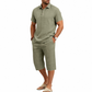 🌊☀️ LIMITED TIME 50% OFF! 👕Men's Summer Shirt & Crop Pants Set – Breathable linen & relaxed fit – Stay cool on sunny days.
