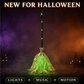 📢📢50% KORTING!!⏰🧙 Halloween Animatie Heksenbezem Decoratie met Lichten en Geluid